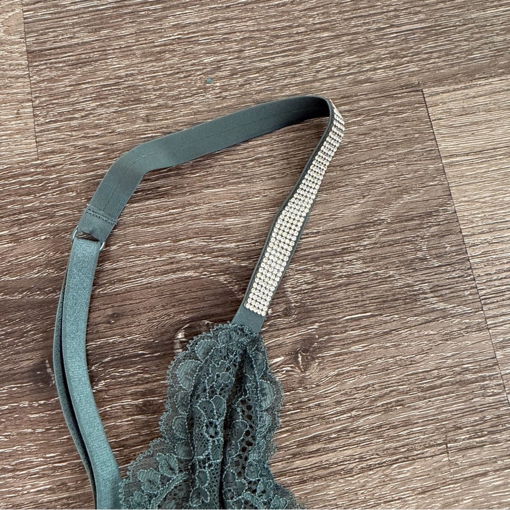 Victoria's Secret Teal Lace Chemise - Picture 2 of 6